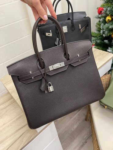 Сумка женская  Birkin, 35, Barenia Faubourg Leather Hermes LUX-101062