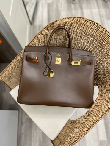 Сумка женская Birkin, 40, GHW Box leather Hermes LUX-101558