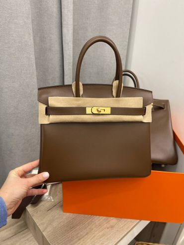 Сумка женская Birkin, 30, GHW Box leather Hermes LUX-101560