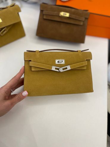 Сумка женская  Kelly Pochette, GHW Hermes LUX-106925