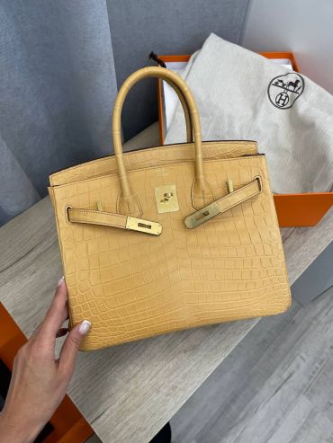 Сумка женская Birkin , 30, GHW MATTE NILOTICUS Hermes LUX-108074