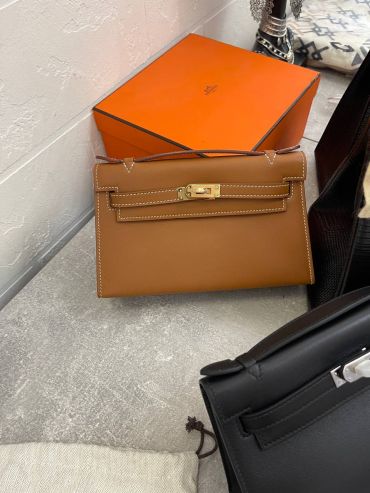 Сумка женская  Kelly Pochette  Swift Leather Hermes LUX-108235