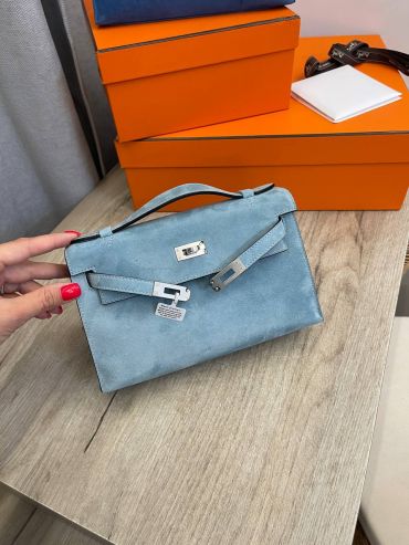 Сумка женская  Kelly Pochette, GHW Hermes LUX-108383