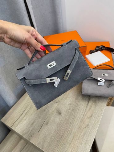 Сумка женская  Kelly Pochette, GHW Hermes LUX-108385