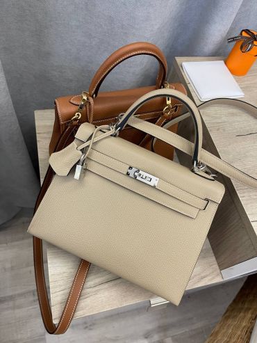 Сумка женская Kelly, 25, PHW Epsom leather Hermes LUX-109380