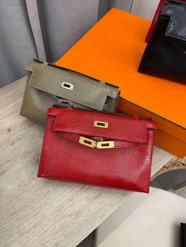 Сумка женская Pochette,  Lezard Natura Hermes LUX-113633