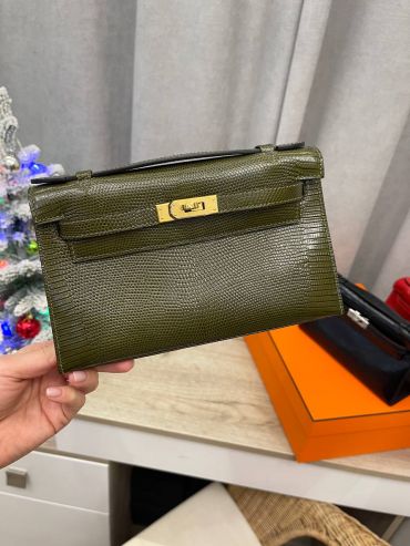 Сумка женская Pochette,  Lezard Natura Hermes LUX-113630