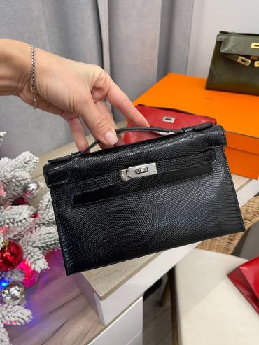 Сумка женская Pochette,  Lezard Natura Hermes LUX-113631