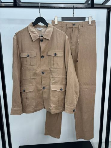  Льняной костюм Kiton LUX-119474