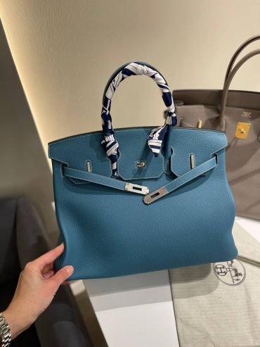 Сумка женская  Birkin, 35 PHW Hermes LUX-121430