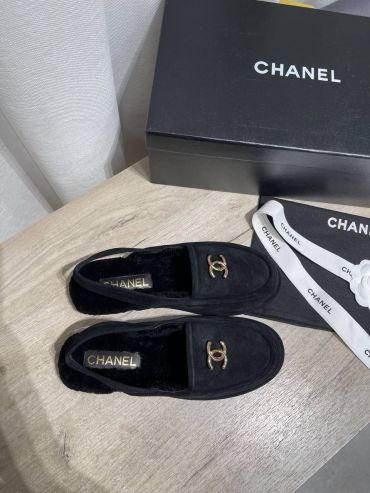 Меховые мюли Chanel LUX-122686