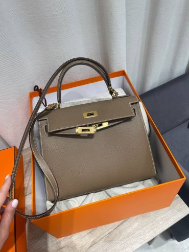 Сумка женская  Kelly, 28, PHW Epsom leather  Hermes LUX-123802