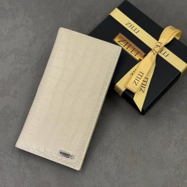 Купюрник из натуральной кожи крокодила Zilli LUX-124720