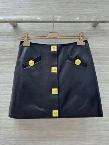 Кожаная юбка Schiaparelli   LUX-125480
