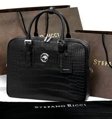 Портфель из натуральной кожи крокодила Stefano Ricci LUX-126723
