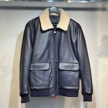 Кожаная куртка Kiton LUX-127218