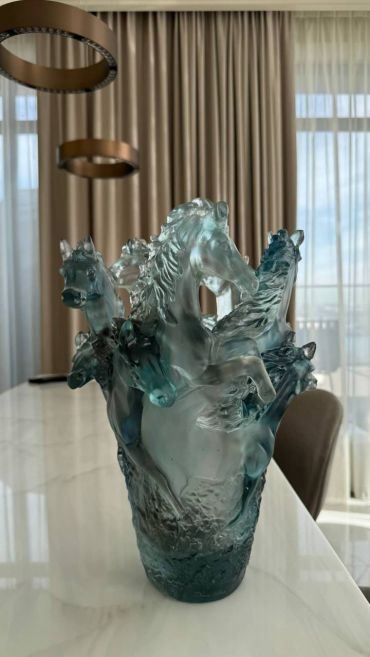 Ваза Daum лошадь  LUX-127326