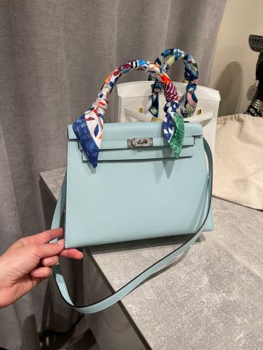 Сумка женская Kelly, 25, PHW Epsom leather  Hermes LUX-128988