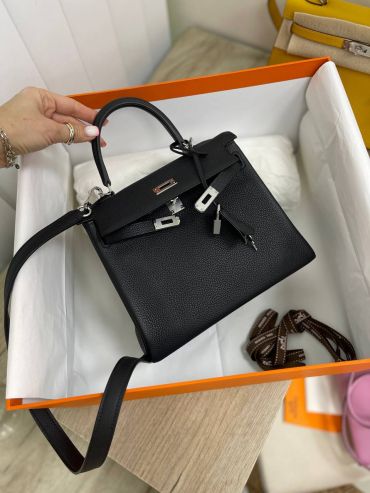 Сумка женская Kelly 25, GHW Togo Hermes LUX-129016