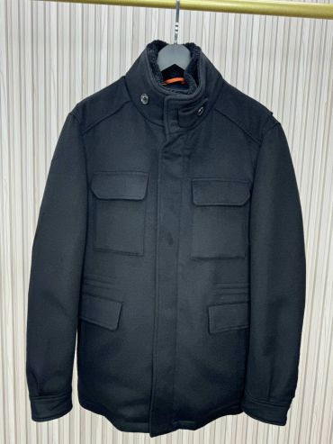 Кашемировая куртка со съемным воротником из овчины. Loro Piana LUX-129052