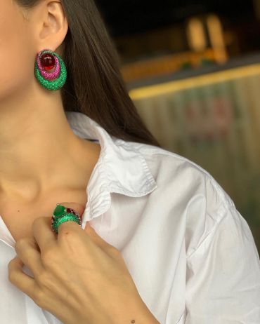 Серьги  LUX-21774