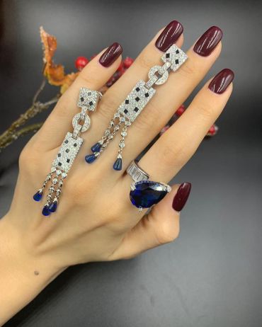 Серьги  LUX-26281