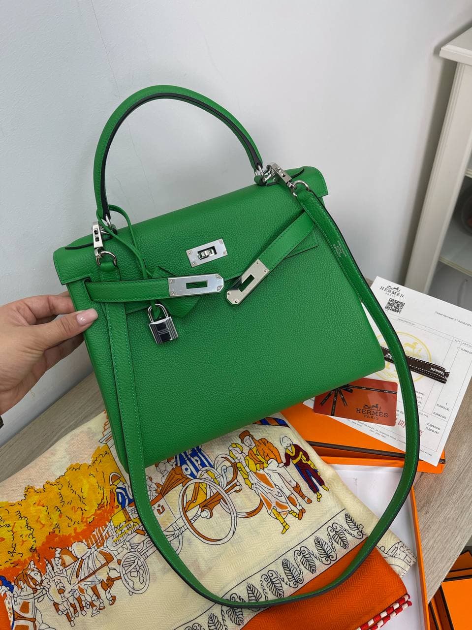 Сумка женская Kelly 28 cm, togo Hermes LUX-56758 фото Сумка женская Kelly 28 cm, togo Hermes Артикул LUX-56758