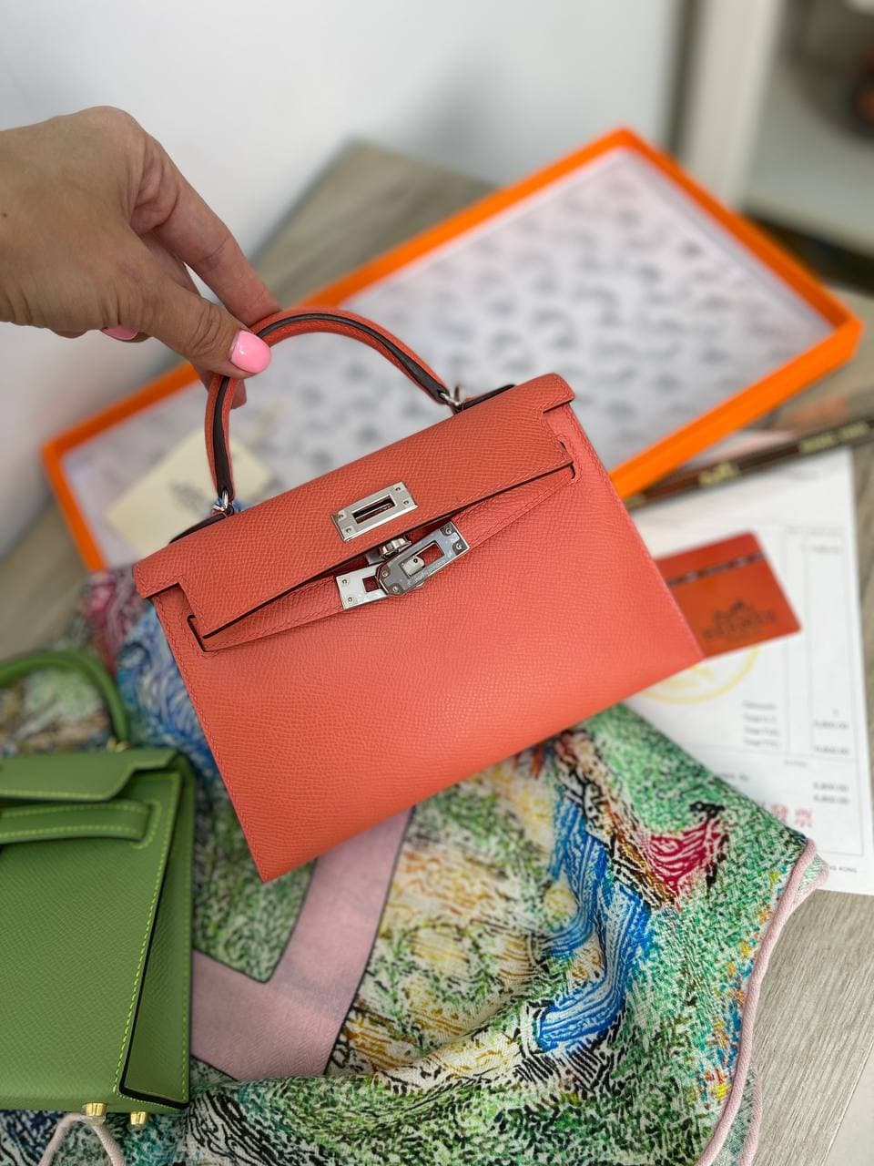 Сумка женская Kelly mini Hermes LUX-58562 фото Сумка женская Kelly mini Hermes Артикул LUX-58562