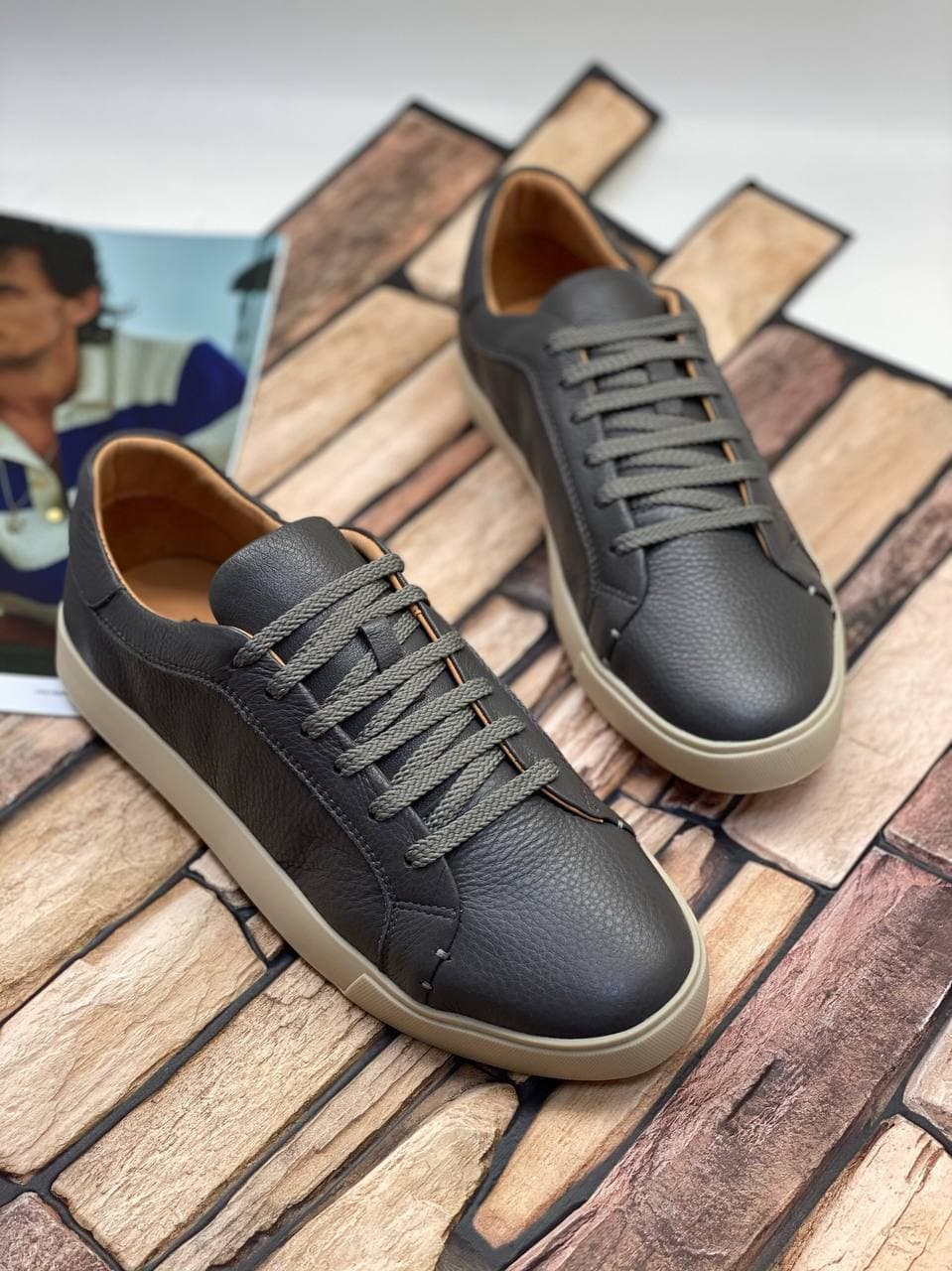 Кеды мужские Loro Piana LUX-63032 фото Кеды мужские Loro Piana Артикул LUX-63032