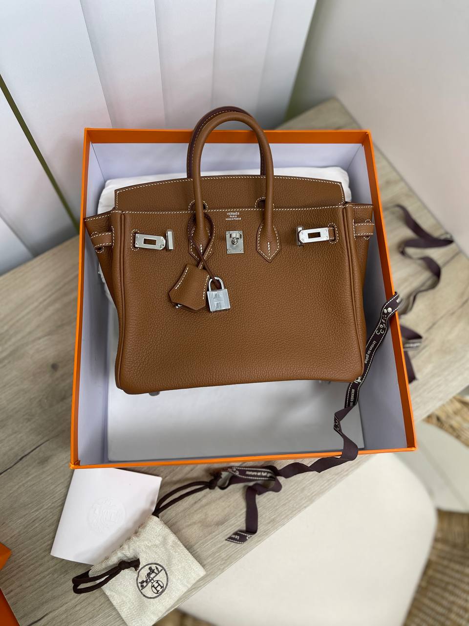 Сумка женская Birkin 25 cm, Togo Hermes LUX-65025 фото Сумка женская Birkin 25 cm, Togo Hermes Артикул LUX-65025