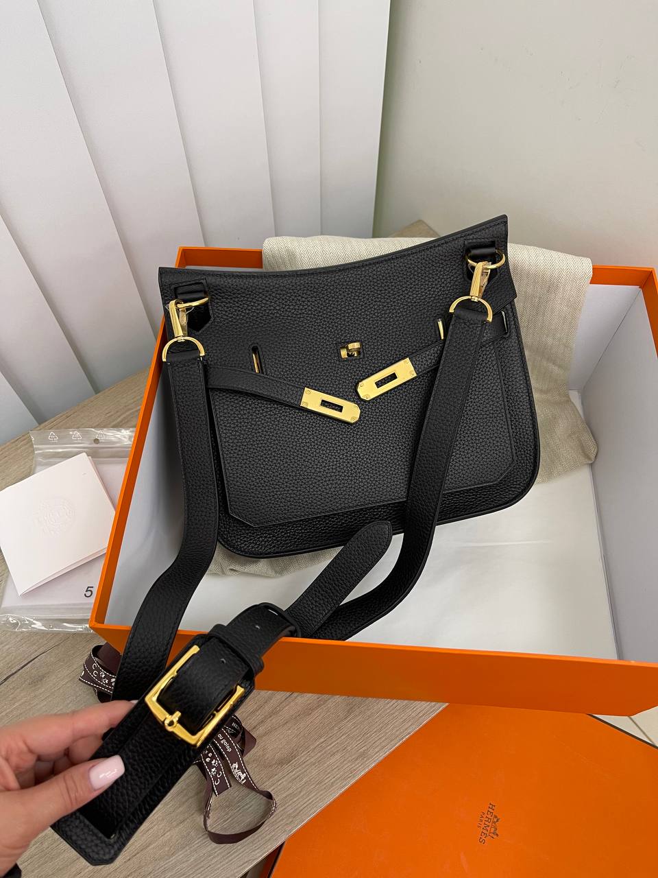 Сумка женская Jypsiere, 28 cm, PHW Clemence leather Hermes LUX-65730 фото Сумка женская Jypsiere, 28 cm, PHW Clemence leather Hermes Артикул LUX-65730