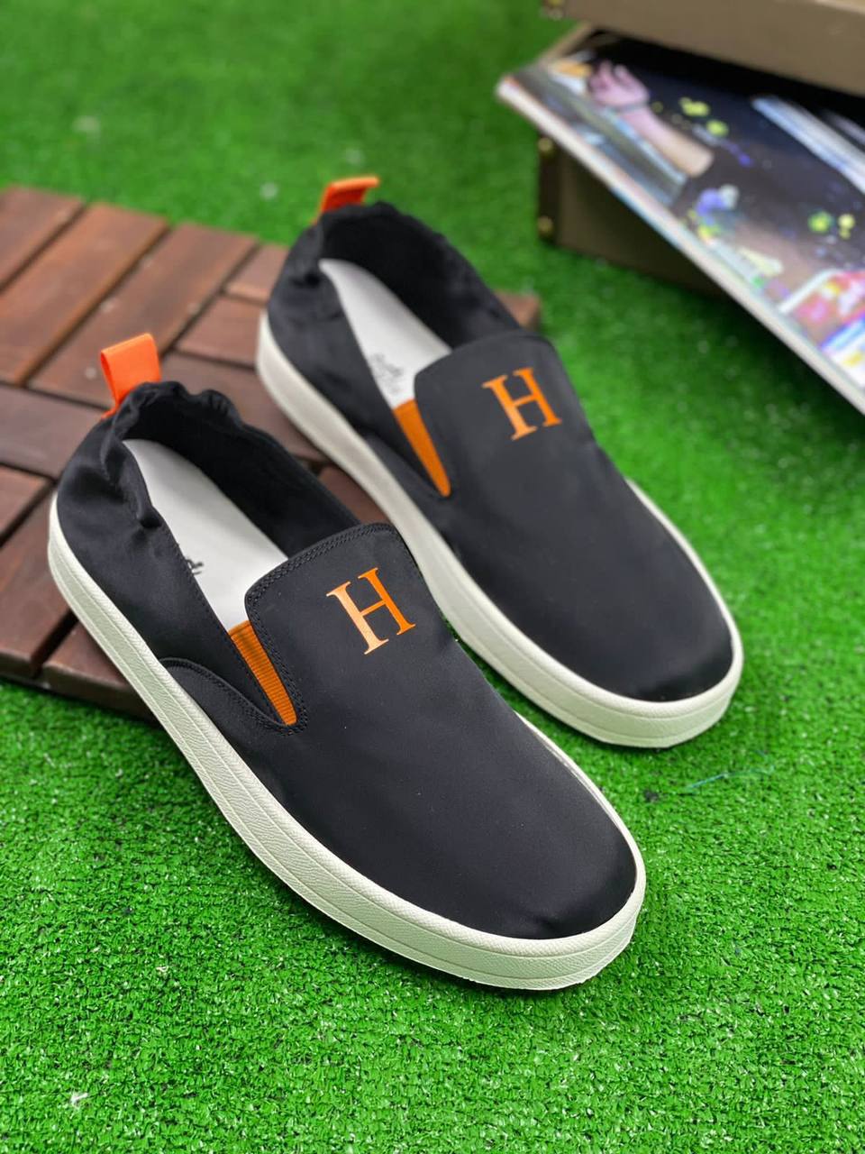 Слипоны Hermes LUX-68372 фото Слипоны Hermes Артикул LUX-68372