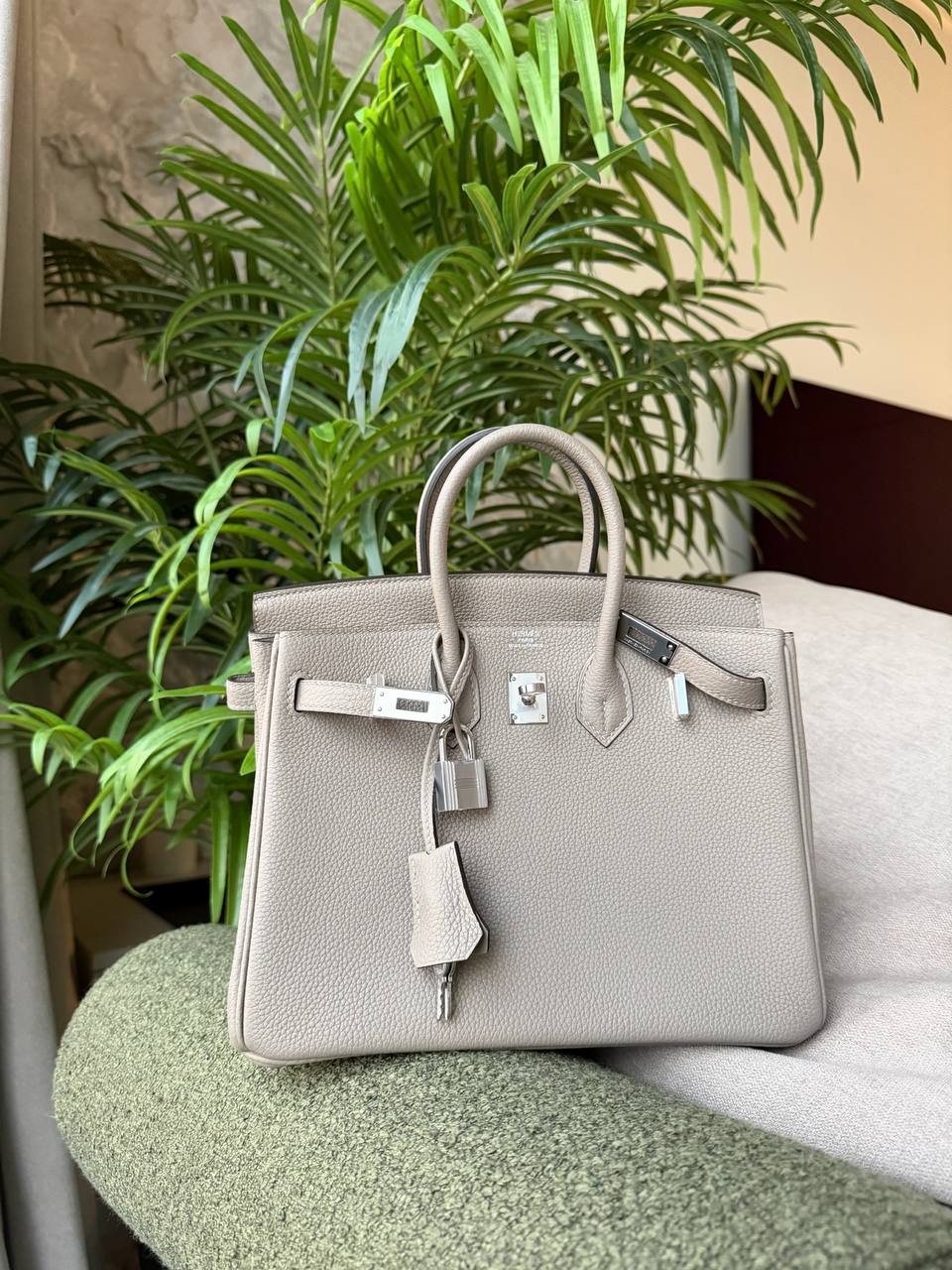 Сумка женская Birkin 25, Togo, РHW Hermes LUX-126634 фото Сумка женская Birkin 25, Togo, РHW Hermes Артикул LUX-126634