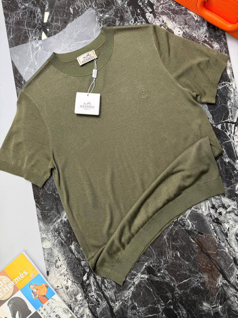 Футболка Hermes LUX-129748 фото Футболка Hermes Артикул LUX-129748