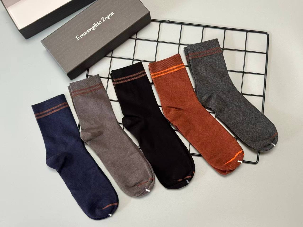 Набор носков ZEGNA LUX-130368 фото Набор носков ZEGNA Артикул LUX-130368