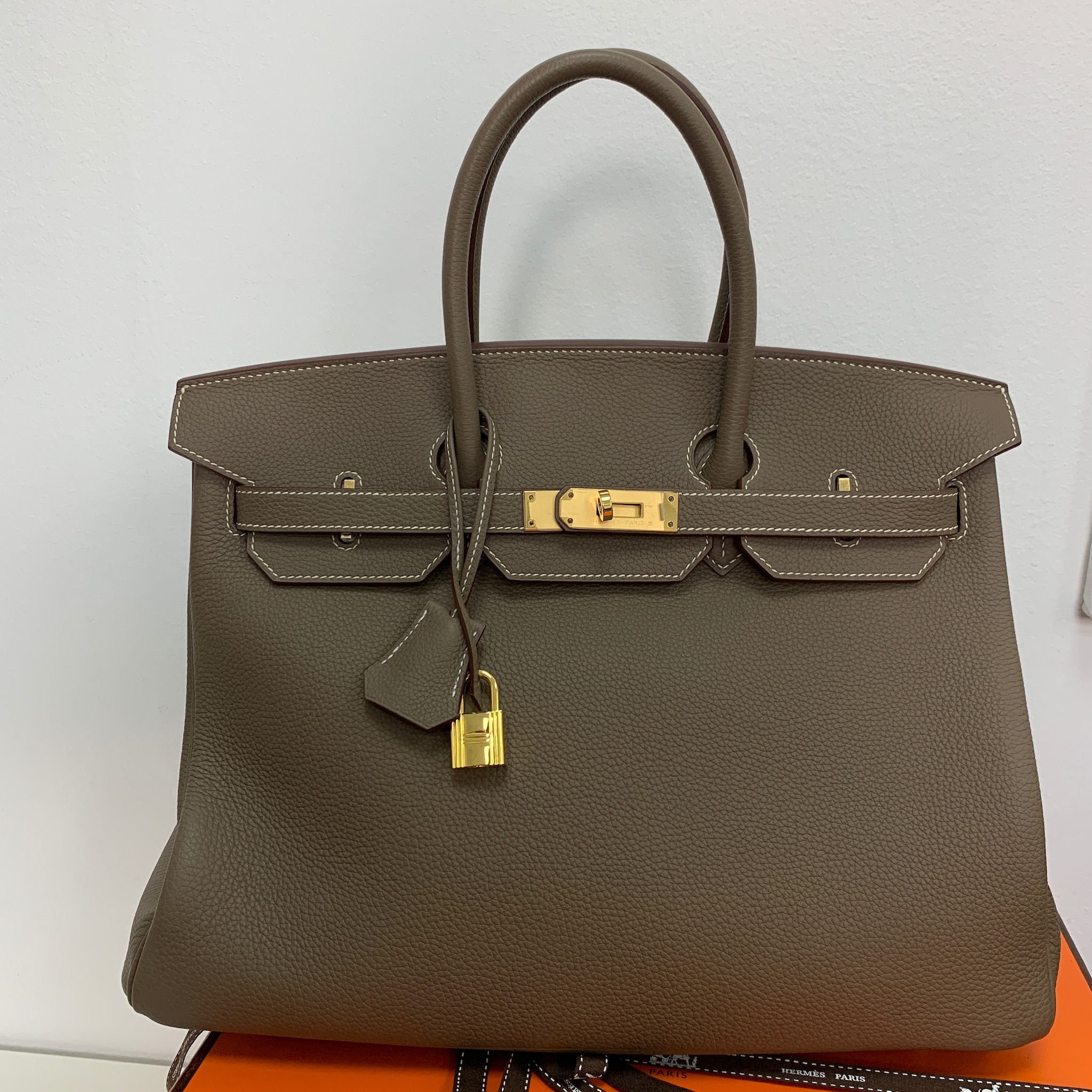 Сумка женская BIRKIN 35 Hermes LUX-21459 фото Сумка женская BIRKIN 35 Hermes Артикул LUX-21459